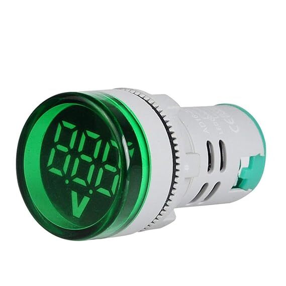Green Voltage Indicator by Smidnya – Round AC 50~500V Panel Meter for Maharashtra Industry Green Voltage Indicator by Smidnya – Round AC 50~500V Panel Meter for Maharashtra Industry