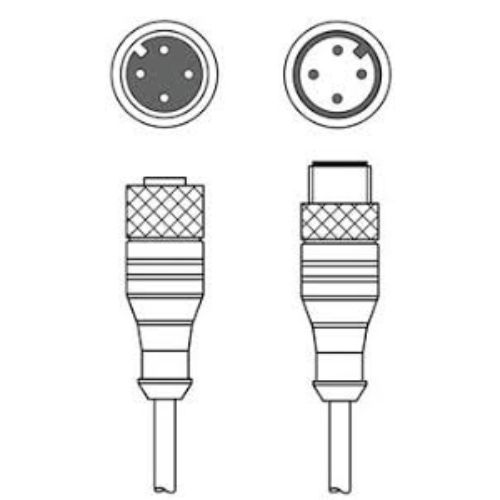 Leuze - KD U-M12-4A-V1-050 - Connection cable Leuze - KD U-M12-4A-V1-050 - Connection cable