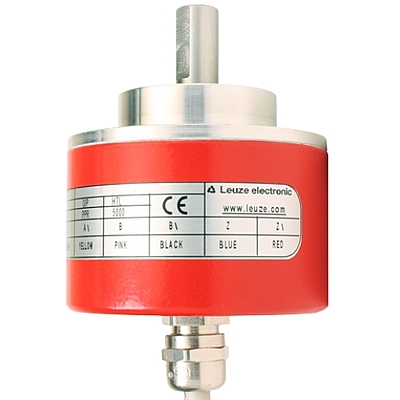 Leuze EI 1058-S08x20C-2500T-020R rotary encoder, 2500 PPR, IP65, front view Leuze EI 1058-S08x20C-2500T-020R rotary encoder, 2500 PPR, IP65, front view