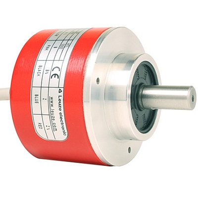 Side profile of Leuze EI 1058-S08x20C-2500T-020R incremental shaft encoder Side profile of Leuze EI 1058-S08x20C-2500T-020R incremental shaft encoder