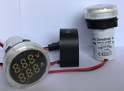 Smidnya Round Voltmeter & Ammeter 500V 100A White – Available in Pune at Smidmart